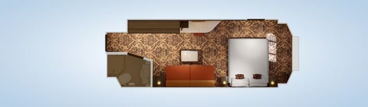 Ocean View floor plan on Carnival Venezia