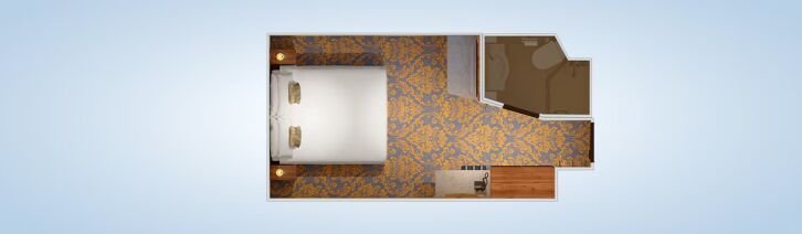 Interior Guarantee floor plan on Carnival Venezia