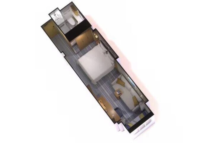Sea View Cabins floor plan on Iona