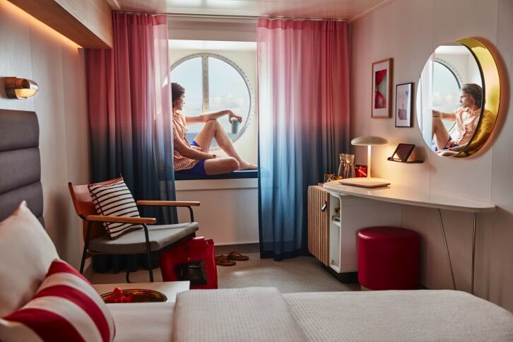 The Sea View Guarantee cabin on Scarlet Lady