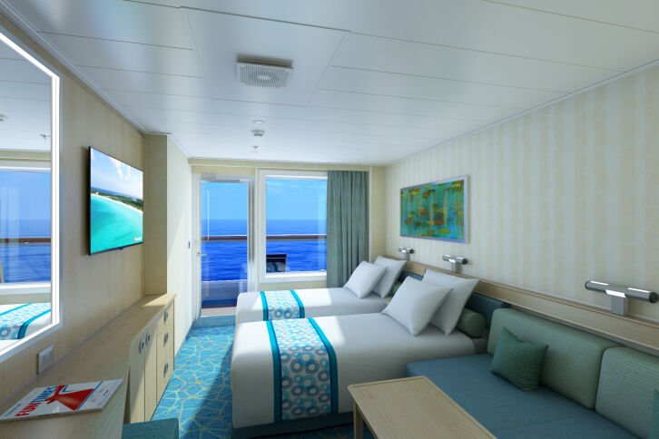 Cloud 9 Spa Balcony (and Obstructed View) cabin on Carnival Sunrise