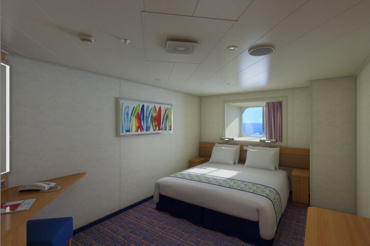 Ocean View (and Obstructed) cabin on Carnival Sunrise