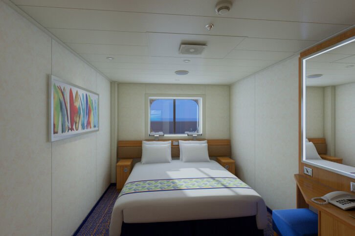 Interior with Picture Window (Walkway / Obstructed View) cabin on Carnival Sunrise