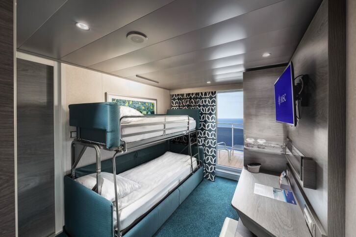 Studio Balcony cabin on MSC Virtuosa