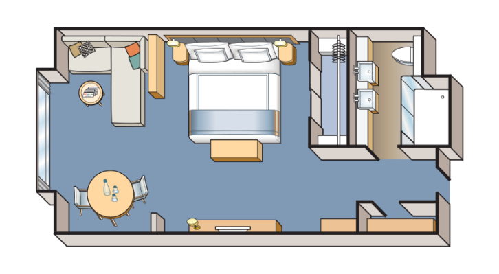 Nordic Junior Suite floor plan on Viking Polaris