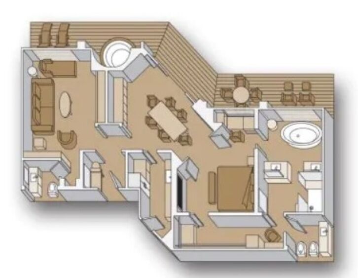 Pinnacle Suite floor plan on Rotterdam