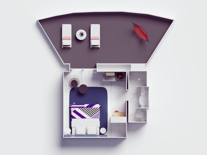 Sweet Aft Suite, Pretty Big Terrace floor plan on Valiant Lady