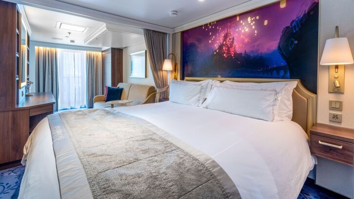 Concierge Family Oceanview Stateroom with Verandah on Disney Wish