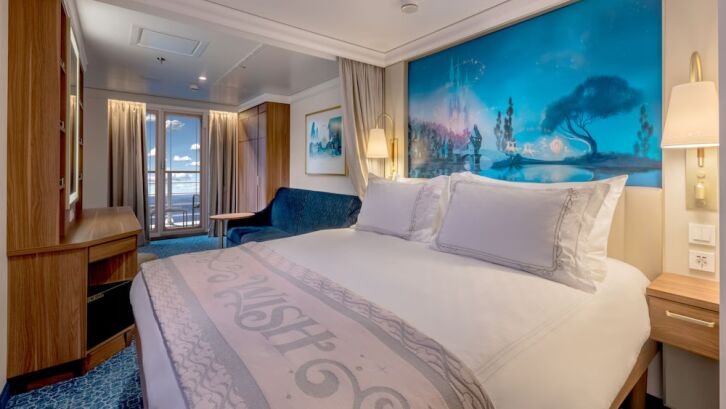 Deluxe Family Oceanview with Verandah Stateroom on Disney Wish