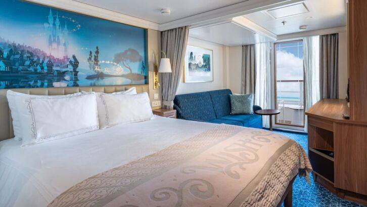 Deluxe Oceanview with Verandah Stateroom on Disney Wish