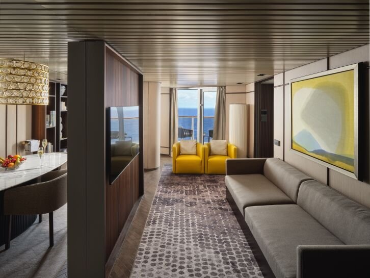 The Haven Deluxe Owner's Suite with Large Balcony on Norwegian Prima