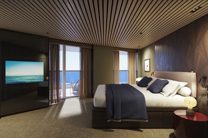 The Haven Aft-Facing Penthouse with Large Balcony on Norwegian Prima