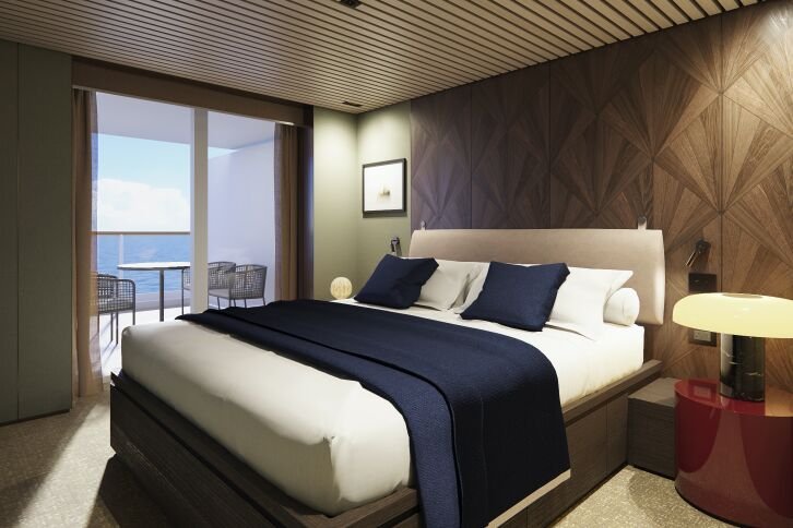 The Haven Aft-Facing Penthouse with Master Bedroom & Large Balcony on Norwegian Prima