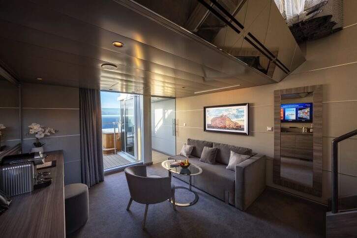 MSC Yacht Club Duplex Suite with Whirlpool Bath on MSC World Europa