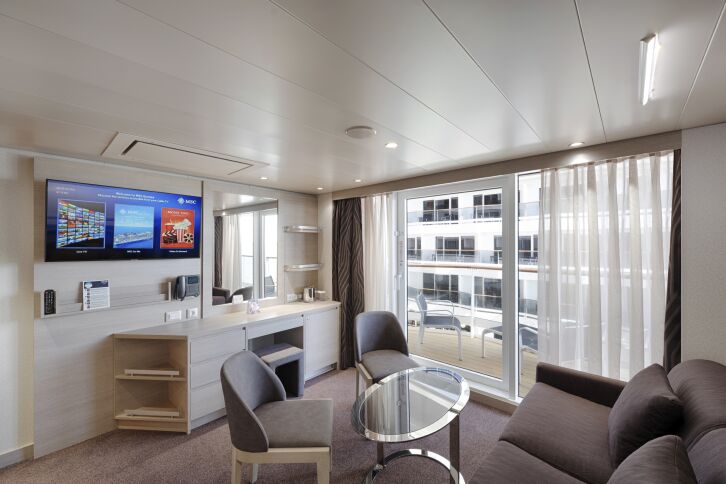 Premium Suite Aurea with Promenade & Ocean View on MSC World Europa