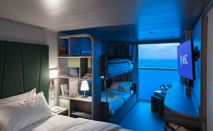 Infinite Ocean View cabin on MSC World Europa