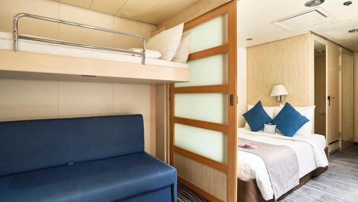 Family Inside Cabin on Marella Voyager