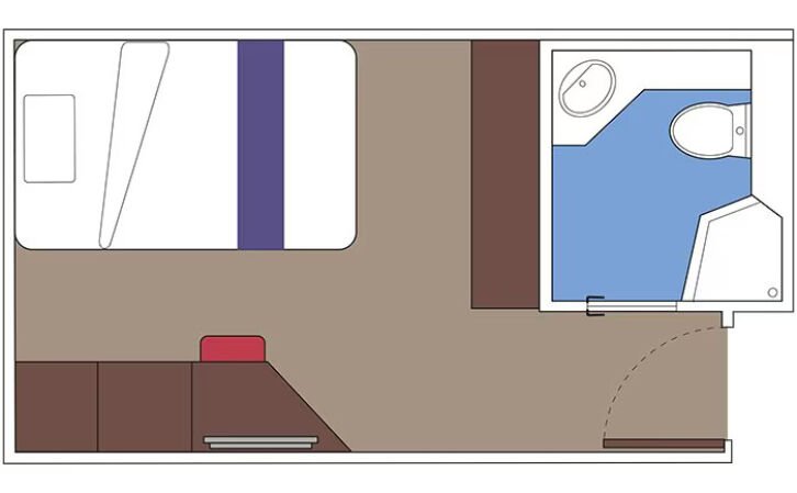 Guarantee Interior floor plan on MSC Euribia