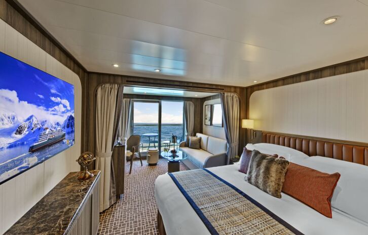 Veranda Guarantee cabin on Seabourn Pursuit