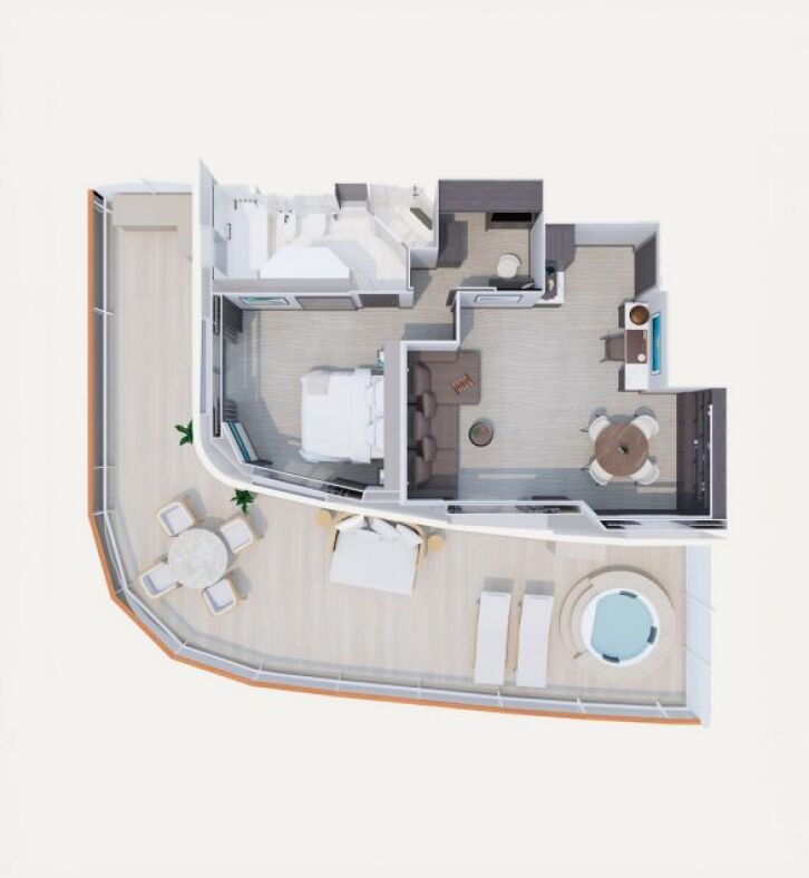 Serenity Residence floor plan on Explora I