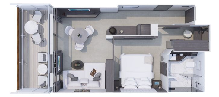 Premier Penthouse floor plan on Explora I