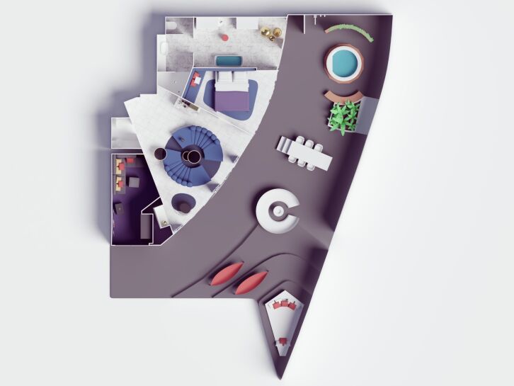 Massive Suite floor plan on Brilliant Lady
