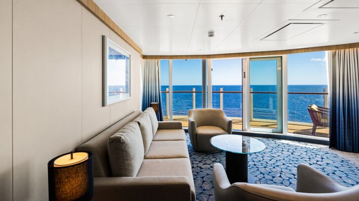 Spacious AquaTheater Suite - 1 Bedroom on Utopia of the Seas