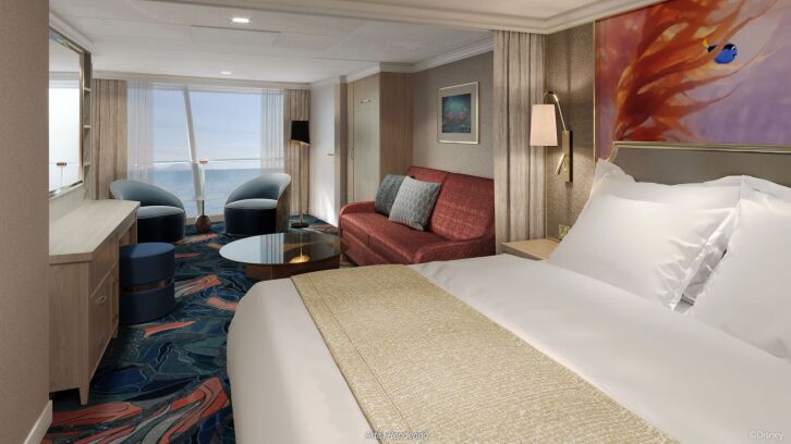 Concierge Family Oceanview Stateroom on Disney Treasure