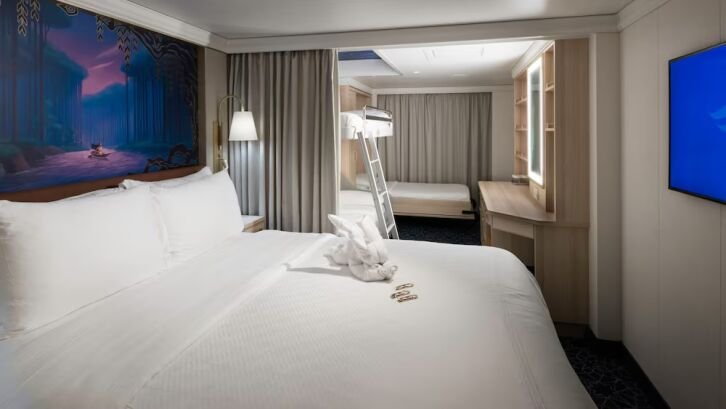 Deluxe Family Oceanview Stateroom on Disney Treasure