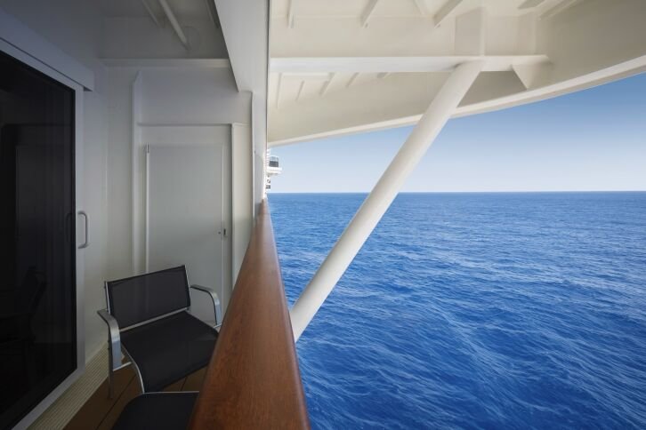 Deluxe Balcony with Partial View cabin on MSC World America
