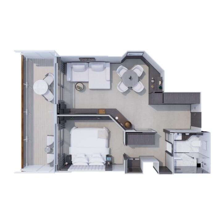 Grand Penthouse floor plan on Explora II