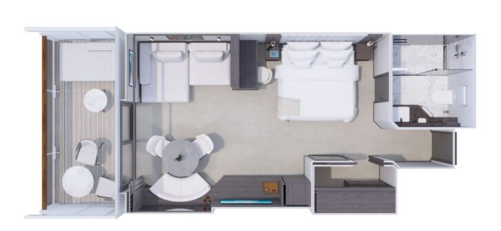 Penthouse floor plan on Explora II