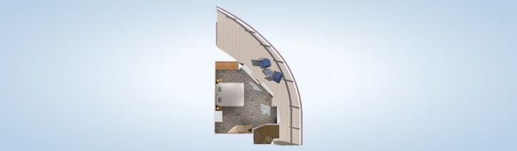 Terrazza Premium Vista Balcony floor plan on Carnival Firenze