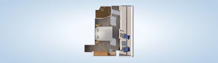 Terrazza Premium Balcony floor plan on Carnival Firenze