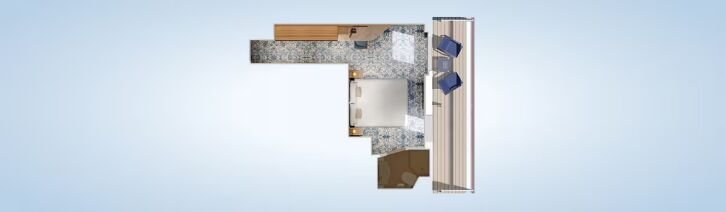 Premium Balcony floor plan on Carnival Firenze