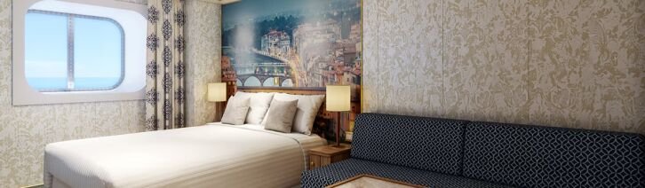 Deluxe Ocean View cabin on Carnival Firenze