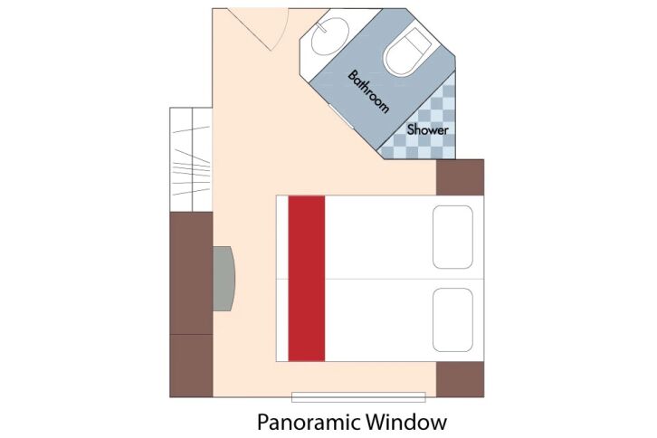 Category D Staterooms floor plan on AmaSintra
