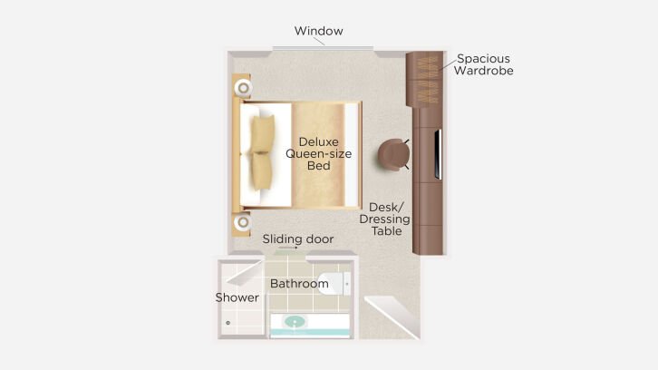 Window Stateroom floor plan on MS Estrela