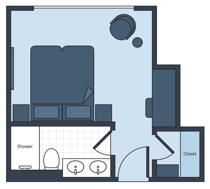 Signature French Balcony floor plan on S.S. Victoria