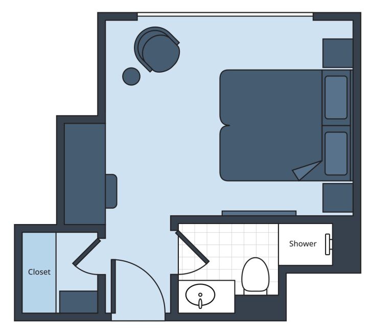 Signature French Balcony (202) floor plan on S.S. Victoria