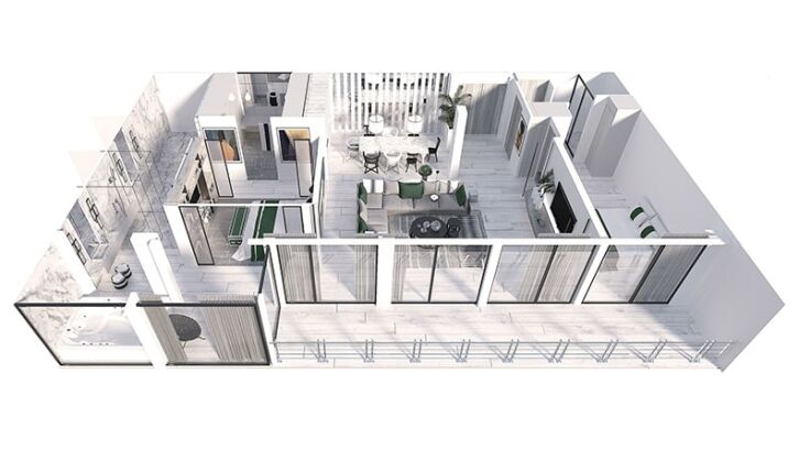 Penthouse Suite floor plan on Celebrity Xcel