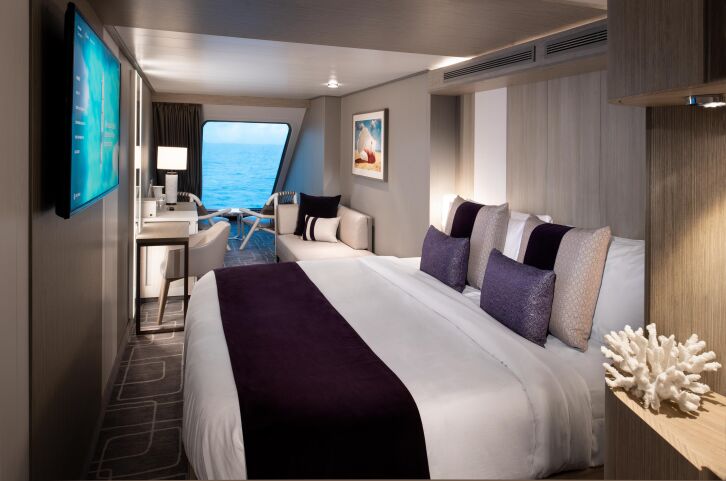 Deluxe Ocean View cabin on Celebrity Xcel