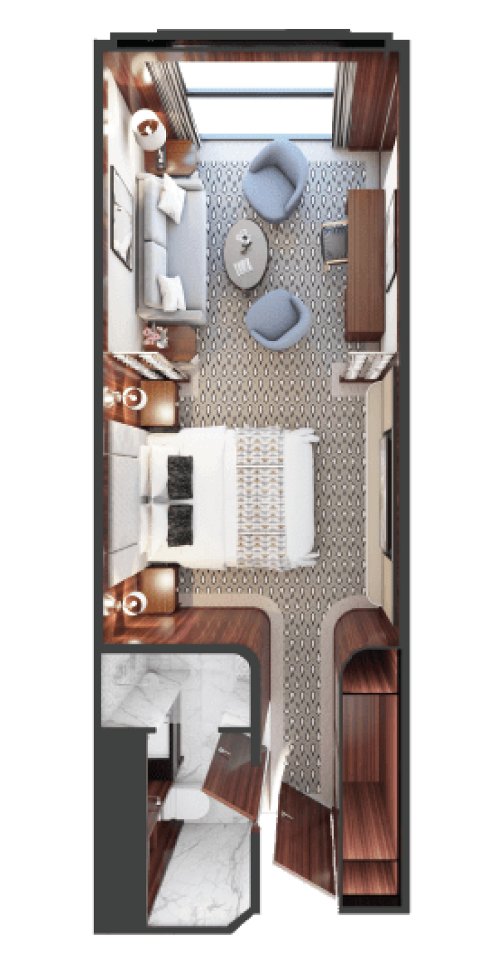 Horizon Suite Guarantee floor plan on World Traveller