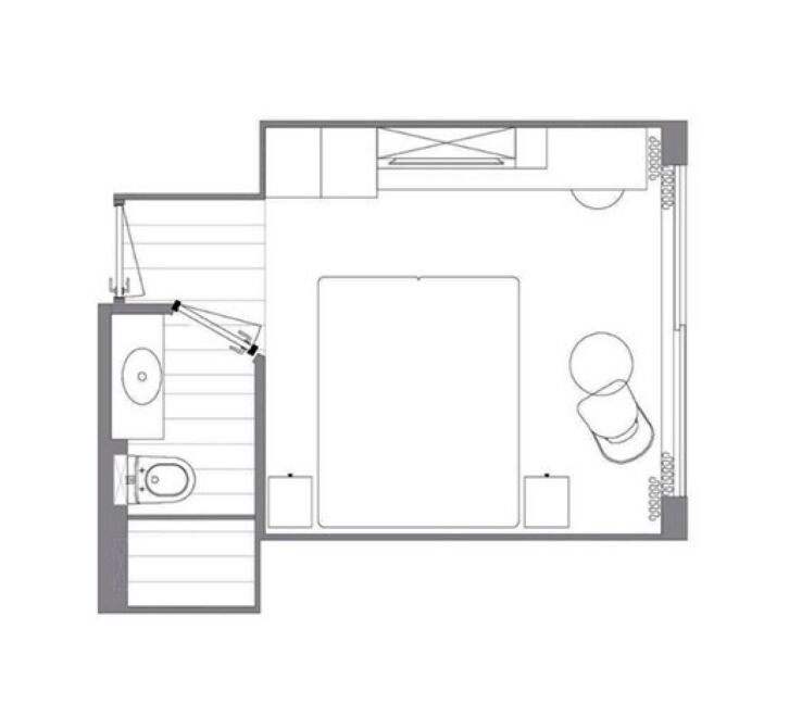 Stern Cabin - Diamond Deck floor plan on MS Riviera Rose