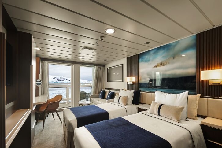 Balcony Stateroom Category A on Douglas Mawson