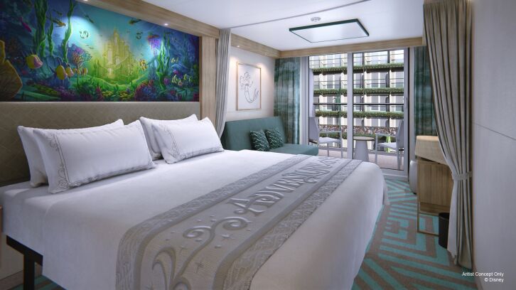 Deluxe Garden View with Verandah Stateroom on Disney Adventure