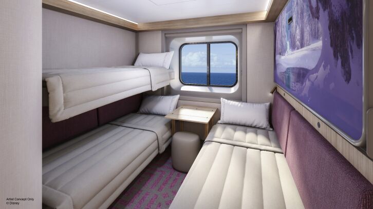 Oceanview Stateroom on Disney Adventure