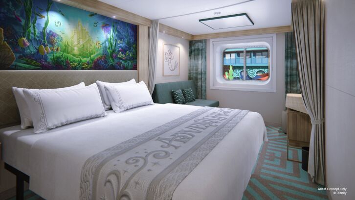Deluxe Inside Stateroom with Reef View on Disney Adventure