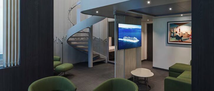 MSC Yacht Club Royal Duplex Suite on MSC World Asia