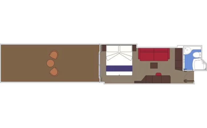 Premium Balcony Aurea floor plan on MSC World Asia